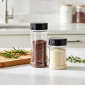 PET Clear Plastic Pepper Seasoning Shaker Plastic Spice Jar with Flip Top for Spice Tools