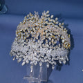 Luxury Handmade Bridal Headdress Tiaras Crystal Rhinestones Bride Wedding Hair Accessories
