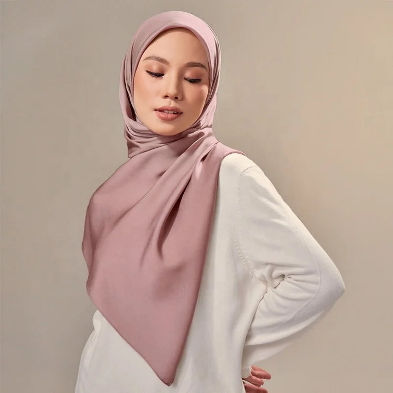 Zifeng OEM Tissu En Soie Best Quality Luxury Malaysia Plain Silk Shawl