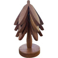 Black Walnut Wooden Trivet for Hot Dishes Set of 3 Natural Foldable Tree Trivet Trivets for Hot Dishes Stand Heat Resistant Mat