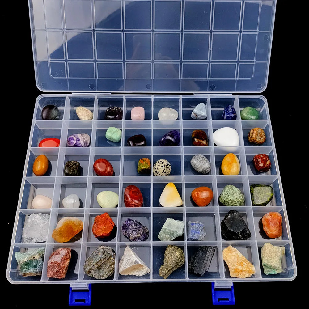 Natural Crystal Raw Stone Set for Balancing Meditation Healing Gemstone Irregular Tumbled Chakra Stone Set