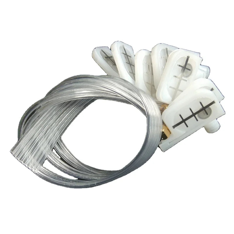 Flatbed UV Solvent Printer Small Ink Damper 3x2mm 8pcs for Epson R1800 7880 L1300 T1110 Mimaki Roland Ink Tube 8 Ways 2M