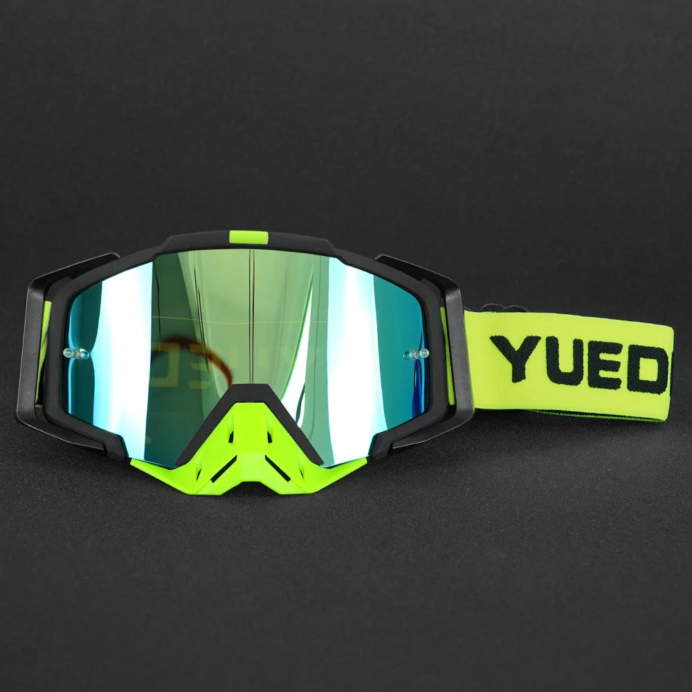 YUEDO High Quality Motocross Goggles Custom Logo Impact Resistance Outdoor Off Road Bike Sun Glasses