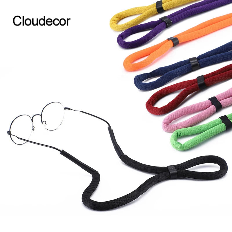 Thick Floating Swimming Safety Eyeglass Sunglasses Neck Cord Strap Polyester Fiber Sponge Eyeglass Rope Sports Spectacle Lanyard