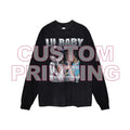 Explosive Models New Long T-shirts Cotton for Men Custom Graphic Men's Hip Hop T Shirt