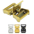 Customized Logo 39MM Aluminum Metal Quick Release Buckle for Men's Belts Model EH3085 Black Silver EH Brand