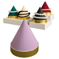 High end cone shape metal base silicone bracelet display jewelry stand