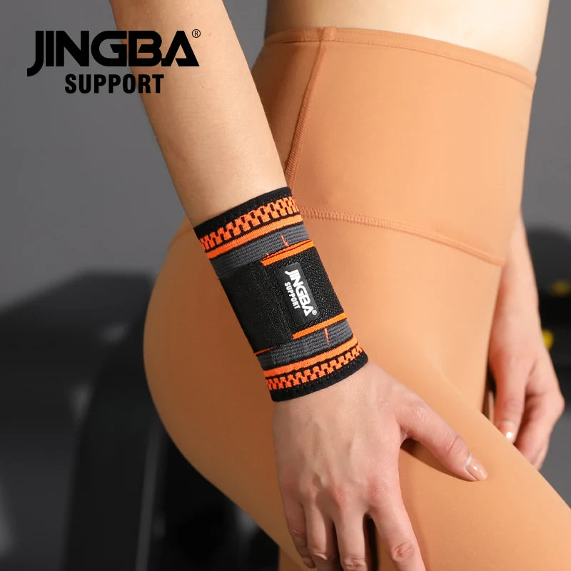 JINGBA Spandex Wrist Brace Wrap Hand Compression Sleeves for Fitness Weightlifting Basketball Bowling Factory Price