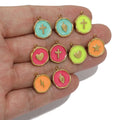 PVD 18k Gold Stainless Steel Color Enamel Heart Star Moon Charms Pendants for Women Jewelry Making