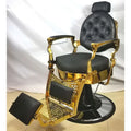 Kisen Reclining Hydraulic Pump Cadeira De Barbeiro Silla De Peluquero Black Men's Salon Equipment Electric Barber Chairs
