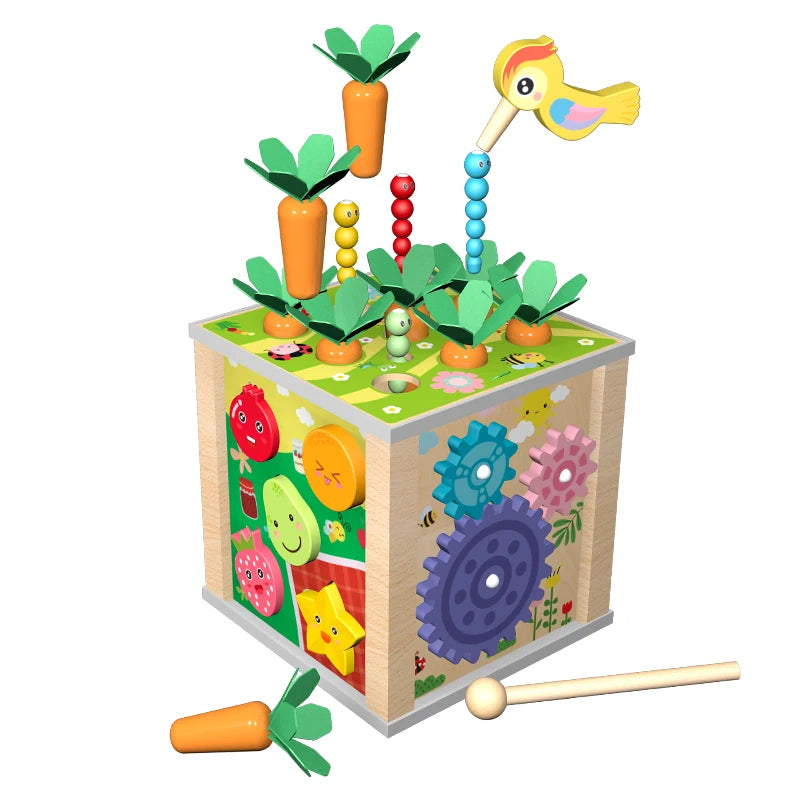 2023 New Wooden Toys for Children Interactive with Infant&Toddler Puzzle Intelligence Toys Experience Life Toy