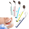 Oral Dental Mirror with LED Light Inspect Instrument Checking Mirror Dentisr Rurable Dentist Anti-fog Mouth Mirror Tooth Care