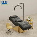 Union Win Customized Backrest High-Density Sponge Fill Modern Beauty Spa Bed Facial Massage Salon Curve Lash Bed Living Room Use