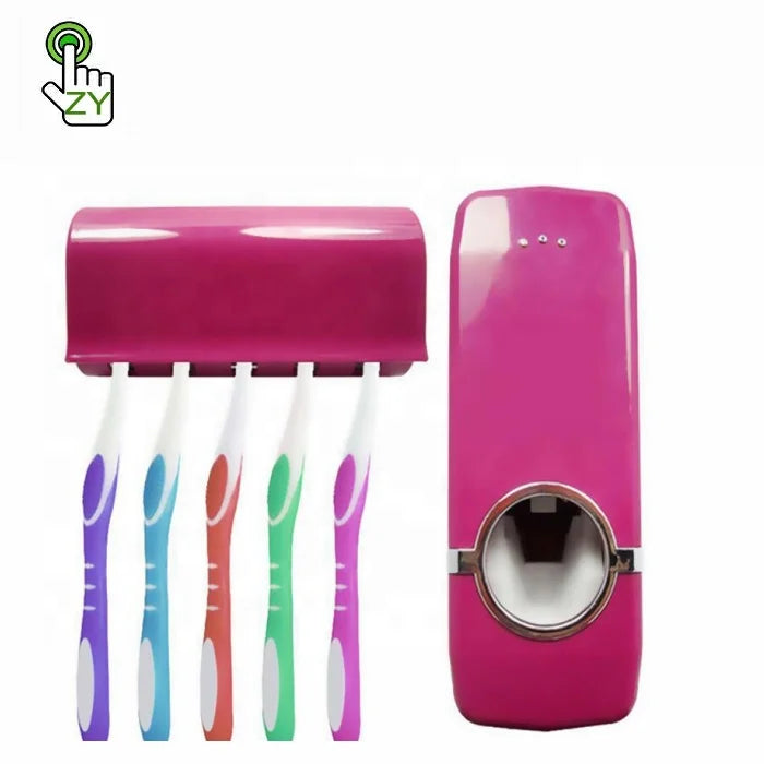 Wholesale Wall Mounted Hand Free Automatic Toothpaste Dispenser for Family Washroom Bathroom