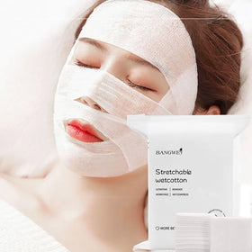 OEM BANGWEI Hypoallergenic Lint-Free 100% Pure Cotton Pads for Face Makeup Remover Pads Stretchable Cotton Pads