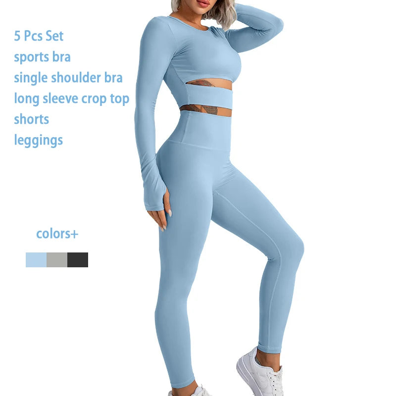 New Women Eco Friendly Breathable Gym Fitness Yoga Clothing Racerback 2-Piece Organic Cotton Yoga Set Quick Dry Recycle