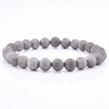Wholesale Cool Grey Smile Agate Beaded Bracelet for Men Exquisite Stretch Bracelet