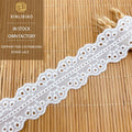 100% Cotton Thread Lace for Children's Clothing DIY Hat Embroidery with Bilateral Bar Code Spot Supply