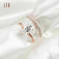DesignFashion Moissanite Engagement Ring Gold 18k Gold Necklaces CLASSIC Unique Designs Wedding Rings Gold 18k Couple