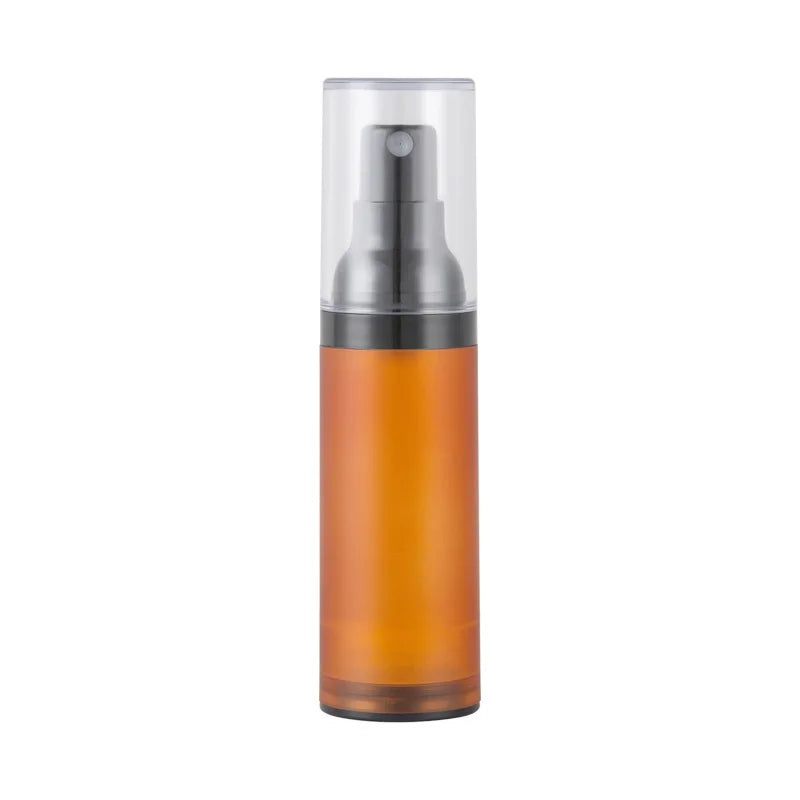 Cosmetic 15ml 30ml 50ml Round Spray Frosted Amber Luxury Lotion Acrylic Bottles with Clear Cap