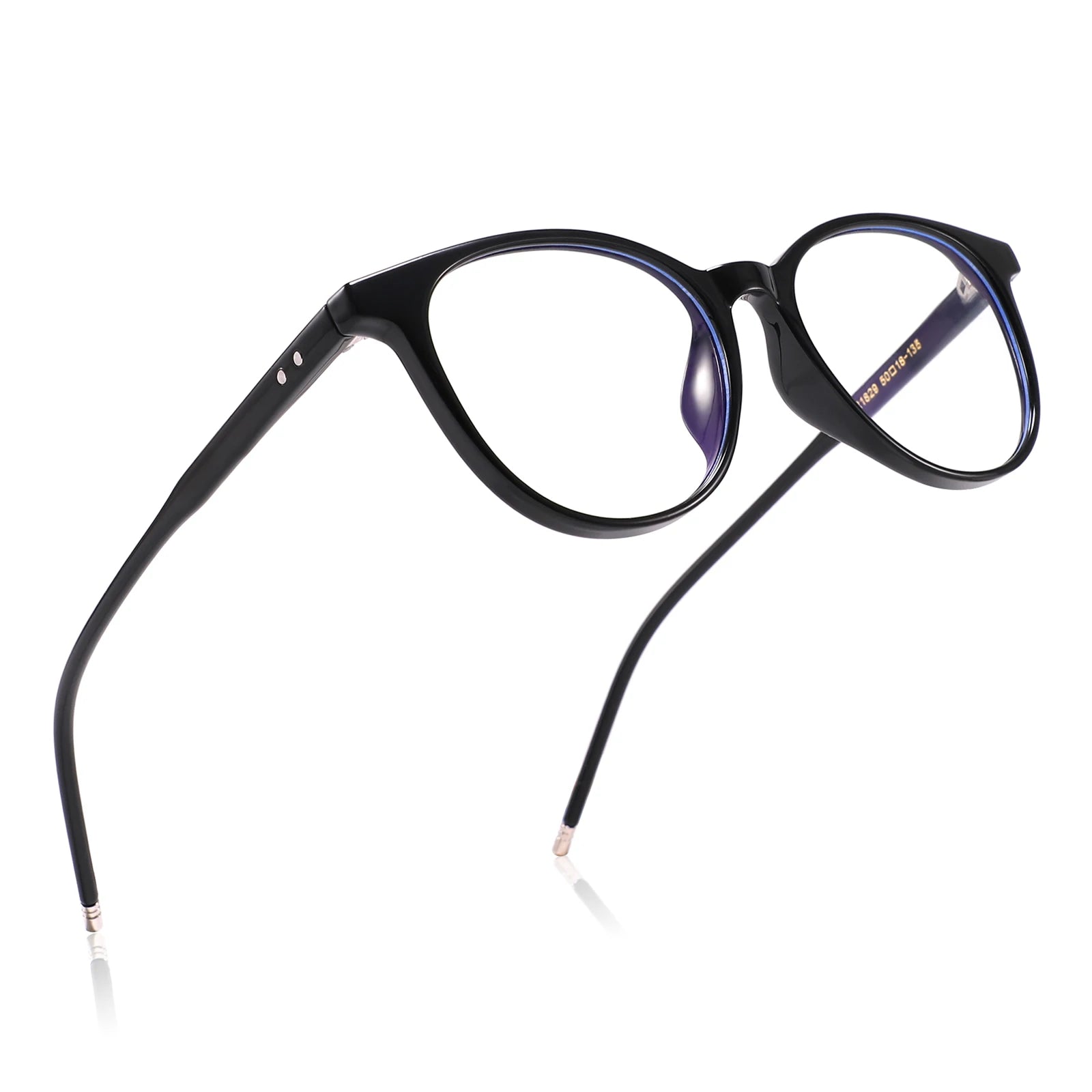 HONGKANG TR90 Anti Blue Light Glasses Frame Women Eye Lens Anti Blue Round Eyeglasses