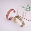 Vintage Viking Amulet Cuff Bangle With Irish Knot Symbol Cuff Bracelet Antique Copper Color Zinc Alloy Men Magnetic Bracelet