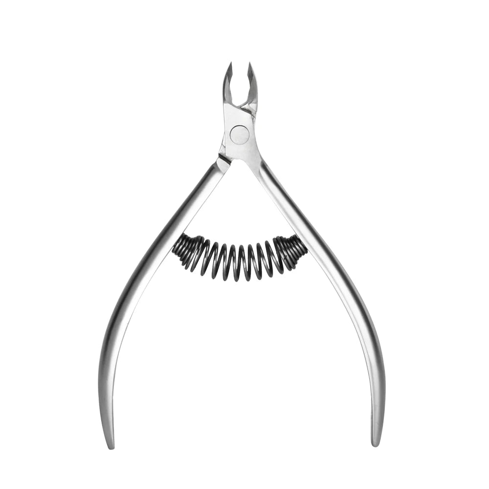 Professional Stainless Steel Nail Nipper Spring Handle Remove Dead Skin Cuticle Nipper for Toenail Nail