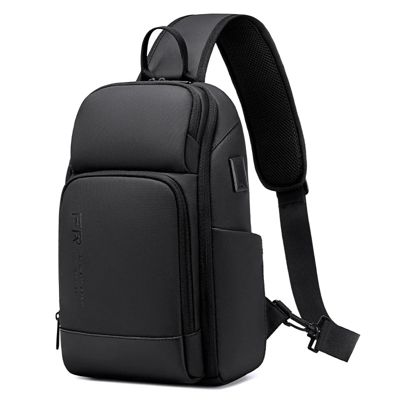 Men's 12-Inch Multifunctional Sports Chest Bag Trendy Street Style Single Shoulder Backpack Casual Trendy Brand Cycling Daily