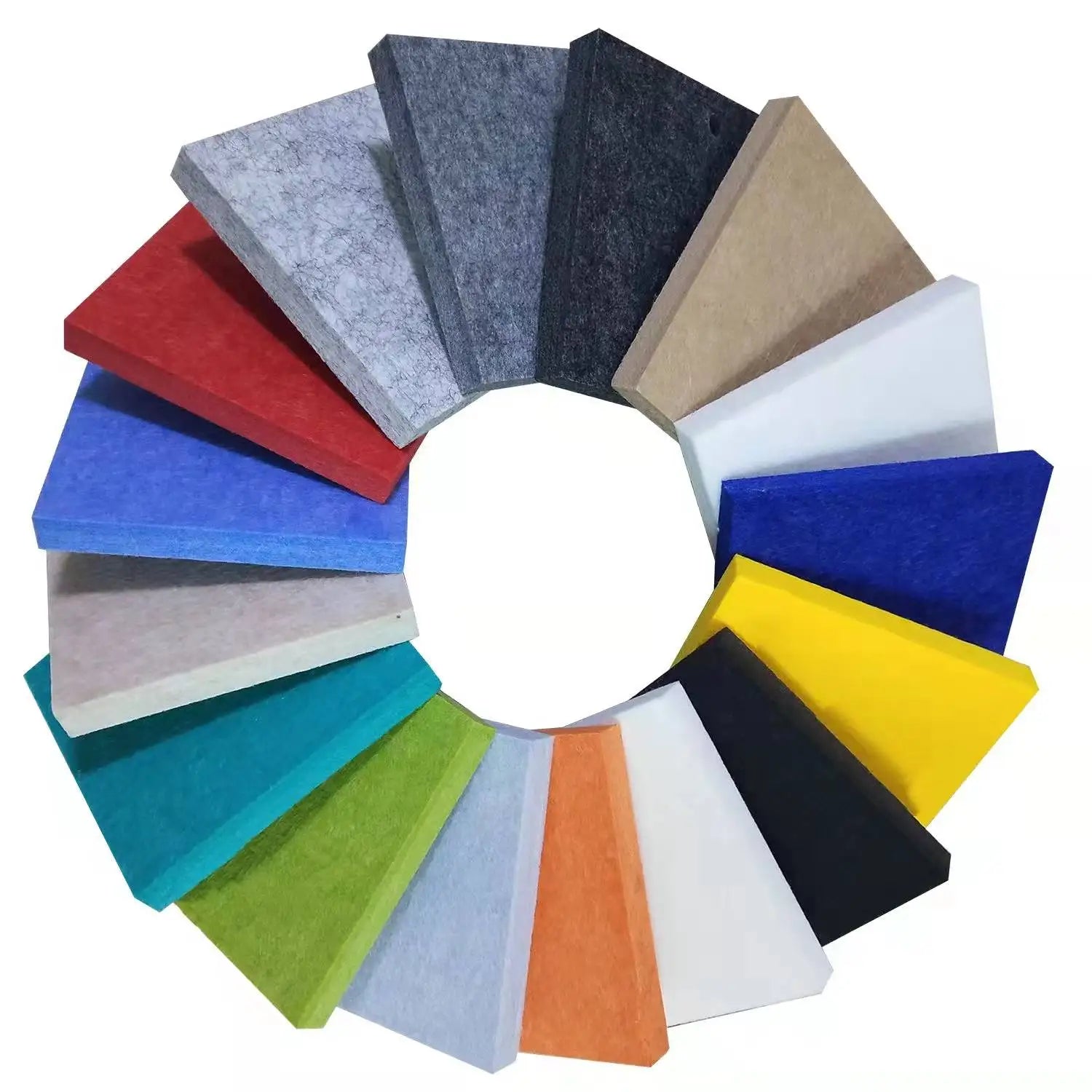 9mm Light Grey Sound Absorption PET Acoustic Wall Panels Polyester Felt Soundproof Board