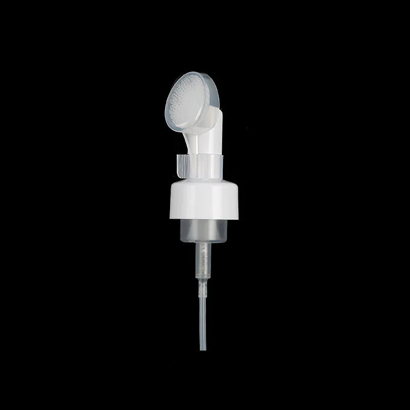 42/410 Screw Cap Mousse Pump Plastic Bubble Foam Pump with Silicone Brush for Bottles Non Spill 10ml Capacity