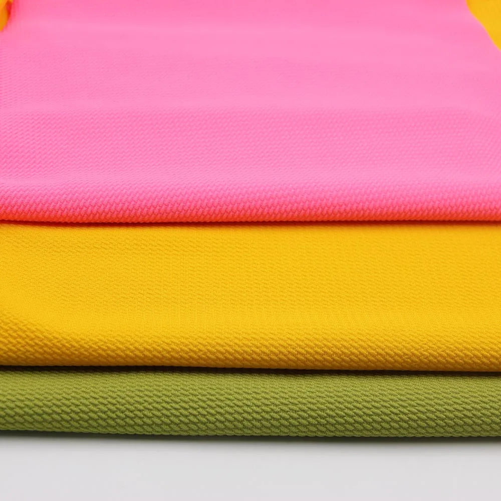 Hot Sale Liverpool Jacquard Knitting Fabric Solid Color Stretch Sportswear & Swimwear for Boys Girls for Garments Bow Accessory