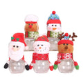 Wholesale Cute Kids Plastic Christmas Candy Jar Santa Christmas Candy Bottle Sweet Christmas Candy Box for Decoration
