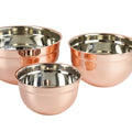 Rose Gold Copper 1.5qt 3.0qt 5.0qt Stainless Steel Mixing Bowls Set Salad Bowl