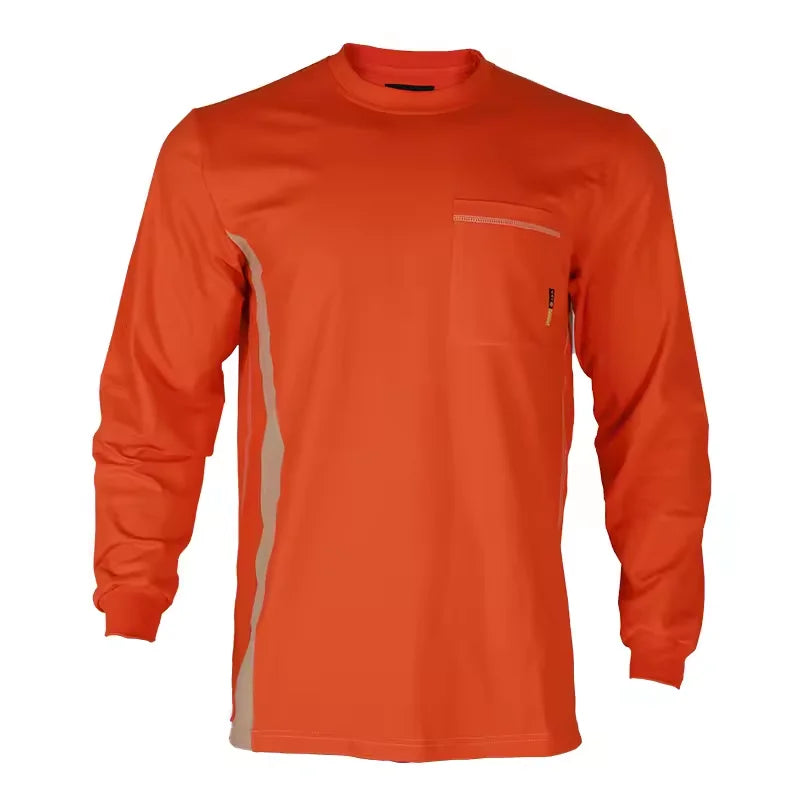Flame Resistant FR  Shirts Manufacturer Henley Style Long Sleeve Work Shirts