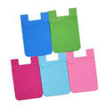 Custom Business Card Holder Cover Credit Card Holder Silicone Mobile Phone Card Holder Top Quality Adhesive