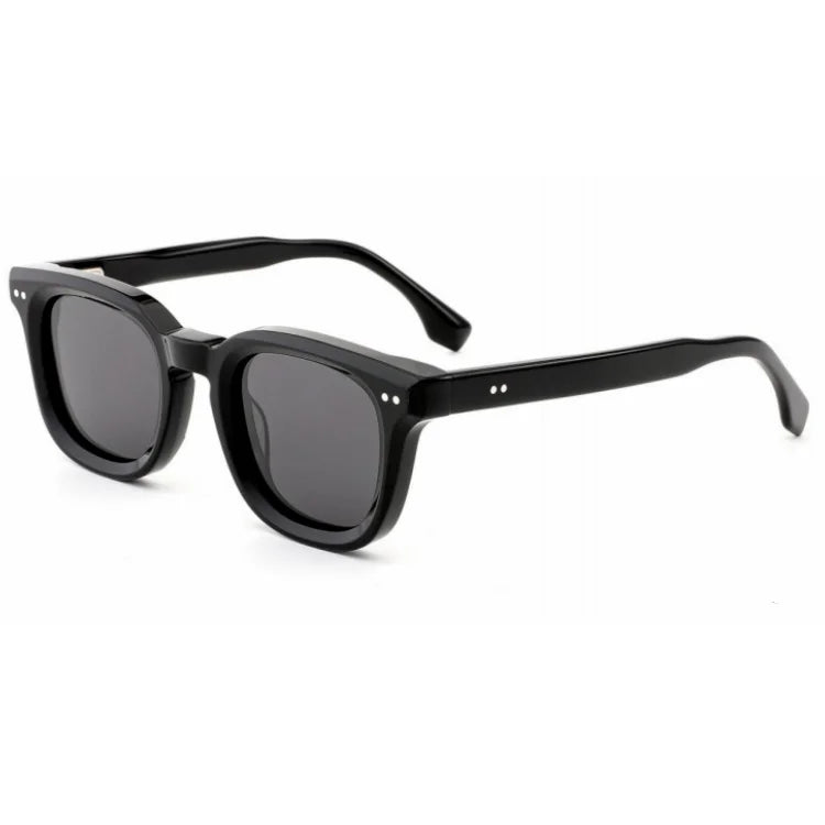 Premium Feeling Black Full PC Frames UV400 Acetate Frame Shade Gray Transparent Lens Sun Glasses Outdoor Lentes De Sol Acetate