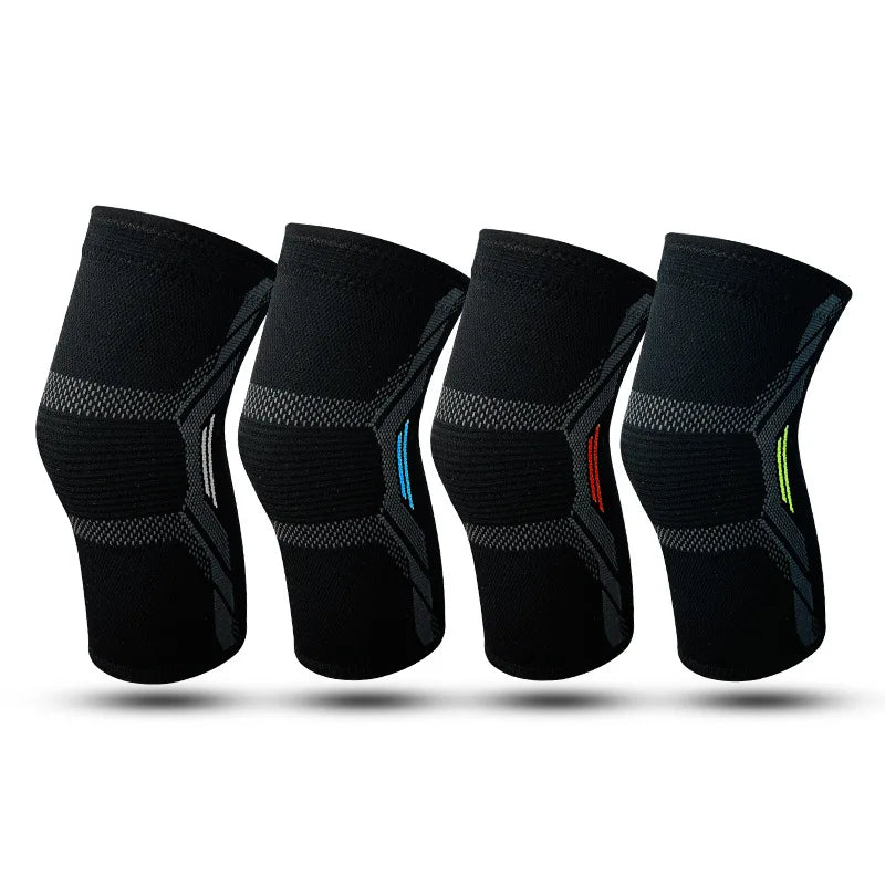 Outdoor Knitted Nylon Sports Knee Pads Cycling Pressure Basketball Running Anti Slip Fitness Knee Pads MegaBDM