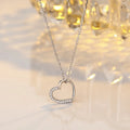 Hot Fashion Fine Jewelry 925 Sterling Silver 18k Gold Plated Custom Chain Heart Necklaces for Women