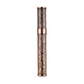 CIGARLOONG Retro Pattern Travel Portable Sealed Lock Wet Large Diameter Single Stainless Steel Cigar Tube