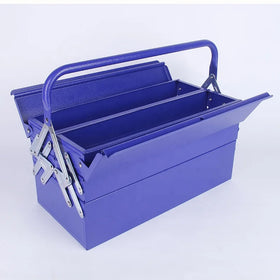 JMST CE Portable 17 Inch Iron Storage Hand Folding Tool Box Three Layers Five Trays Waterproof Shockproof Dustproof Polyester