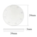 39mm White Blank Sublimation Ceramic Poker Chips With Your Premium Own Designs Custom Clay Poker Coins Manufacturer