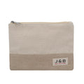 Hot Sale Eco Friendly Biodegradable Cotton Jute Washable Durable Cosmetic Beauty Makeup Brush Holder Brush Set Bag Zipper Pouch