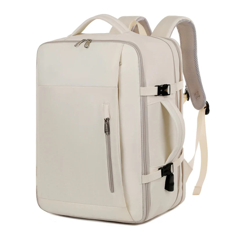 Durable Custom Oxford Waterproof Laptop Backpack for Travel Office Students Large Capacity Air Cushion Belt Unisex Fashion