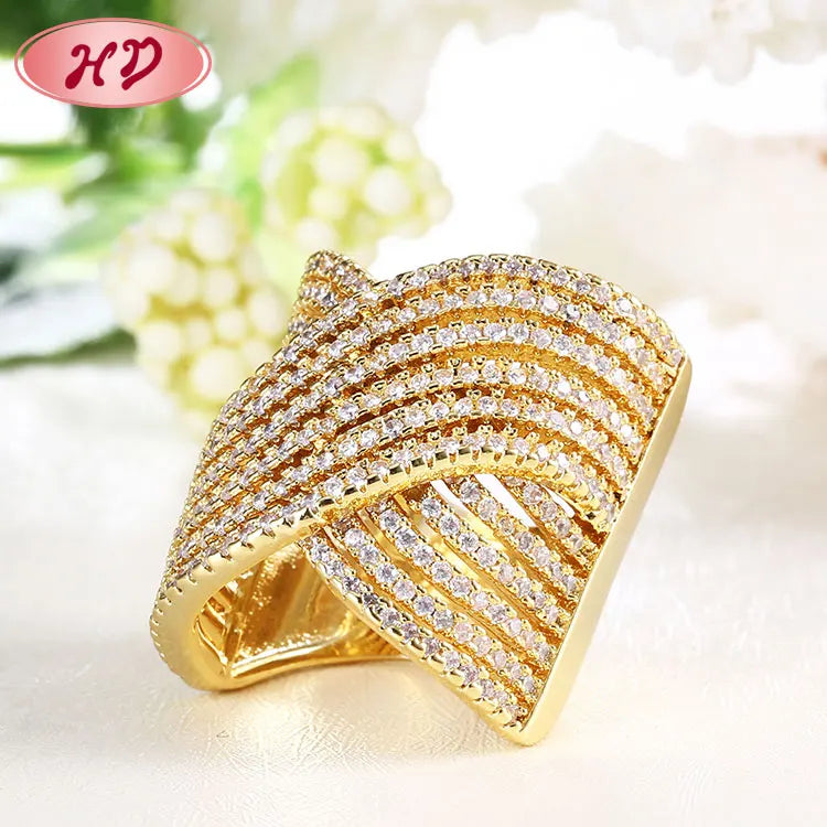 American Hot Simple Latest Design Diamond Engagement Wedding Gold Ring Designs for Men Ring Gold