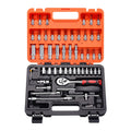 Set of 53pcs Manual Machine Auto Repair Hand Impact Spanner 1/4" Small Socket Wrench&screwdriver Bits Kits Combination Tool Sets