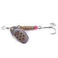 Wholesale SP063 6.3cm 5.1g Artificial Metal Spinner Bait Spoon Fishing Lure with Treble Hook