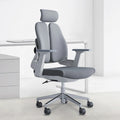 Double Waist Design Wholesale Nordic Executive High Back Swivel Work Computer Mesh Ergonomic Office Chair for Spine