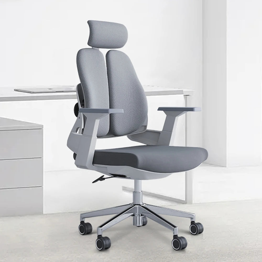 Double Waist Design Wholesale Nordic Executive High Back Swivel Work Computer Mesh Ergonomic Office Chair for Spine