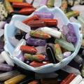 Spiritual Natural Crystal Healing Stone Agate Gift Point Pendant Energy Stone No Holes for DIY Jewelry Making