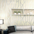 Modern 3D Floral Non-Woven Wallpaper Living Room TV Background Wall Rustic Style Fireproof Waterproof Soundproof Entertainment
